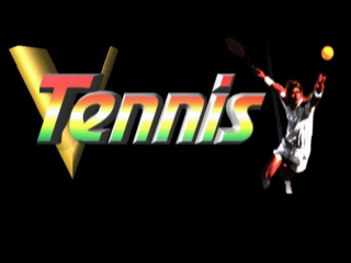 V-Tennis title screen for Playstation